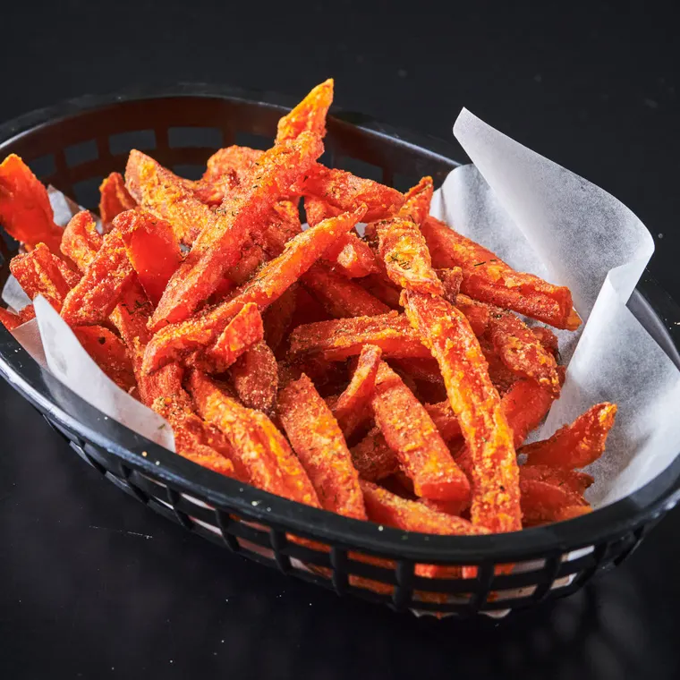 Søtpotetfries med hjemmelaget krydderblanding